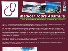 Tablet Screenshot of medicaltoursaustralia.com.au